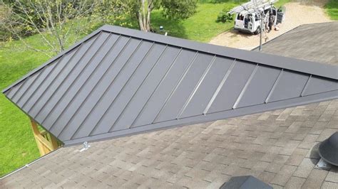 connecting guest house to main house with broken metal roof|metal roof to shingle roof.